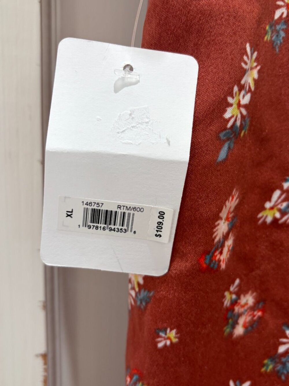 Lucky Brand Flutter Sleeve Midi Dress Size XL NWT Tie Back - Picture 7 of 10
